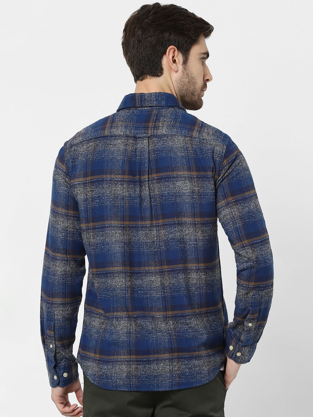 Blue Check Organic Cotton Full Sleeves Shirt