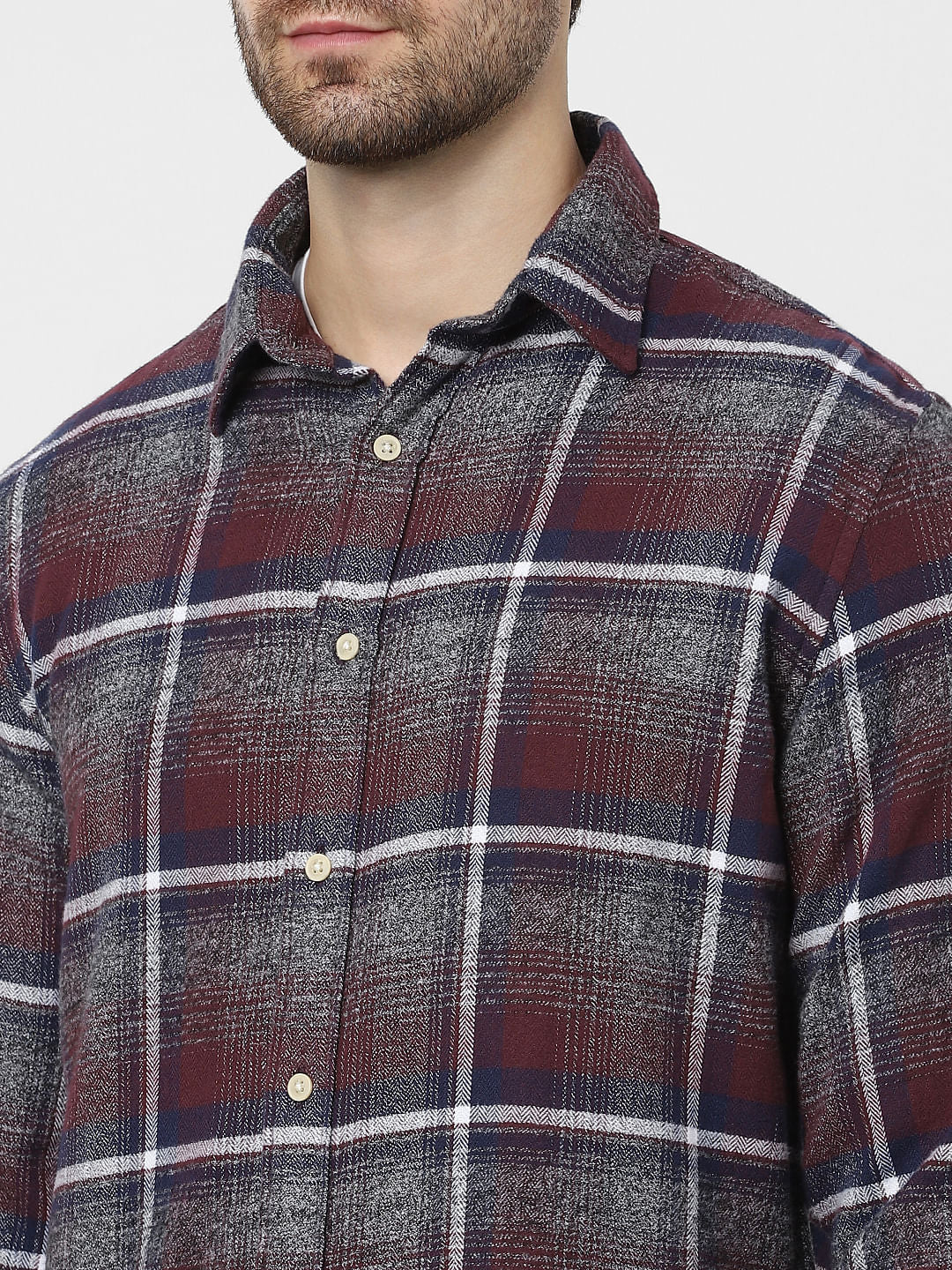 Red Check Organic Cotton Full Sleeves Shirt