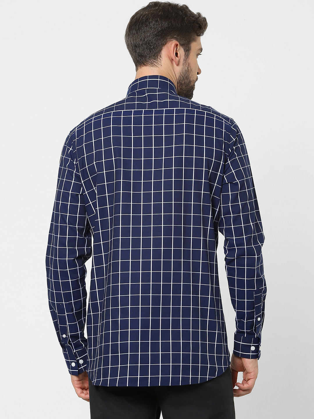 Blue Check Organic Cotton Full Sleeves Shirt