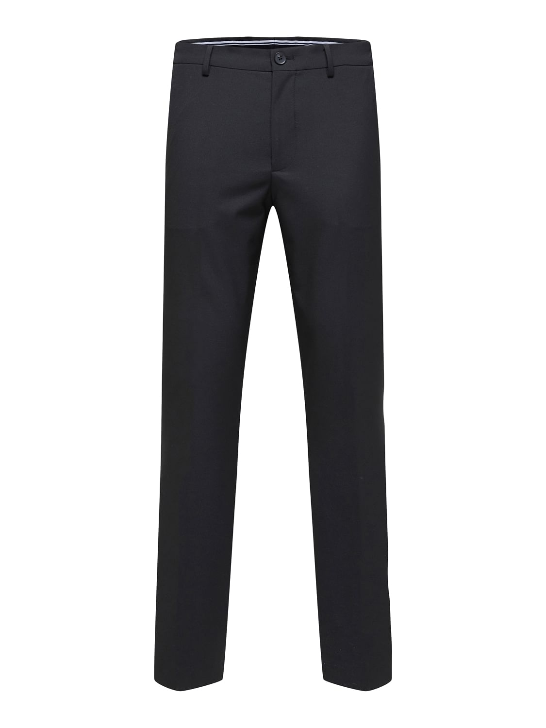 Black Mid Rise Tailored Trousers