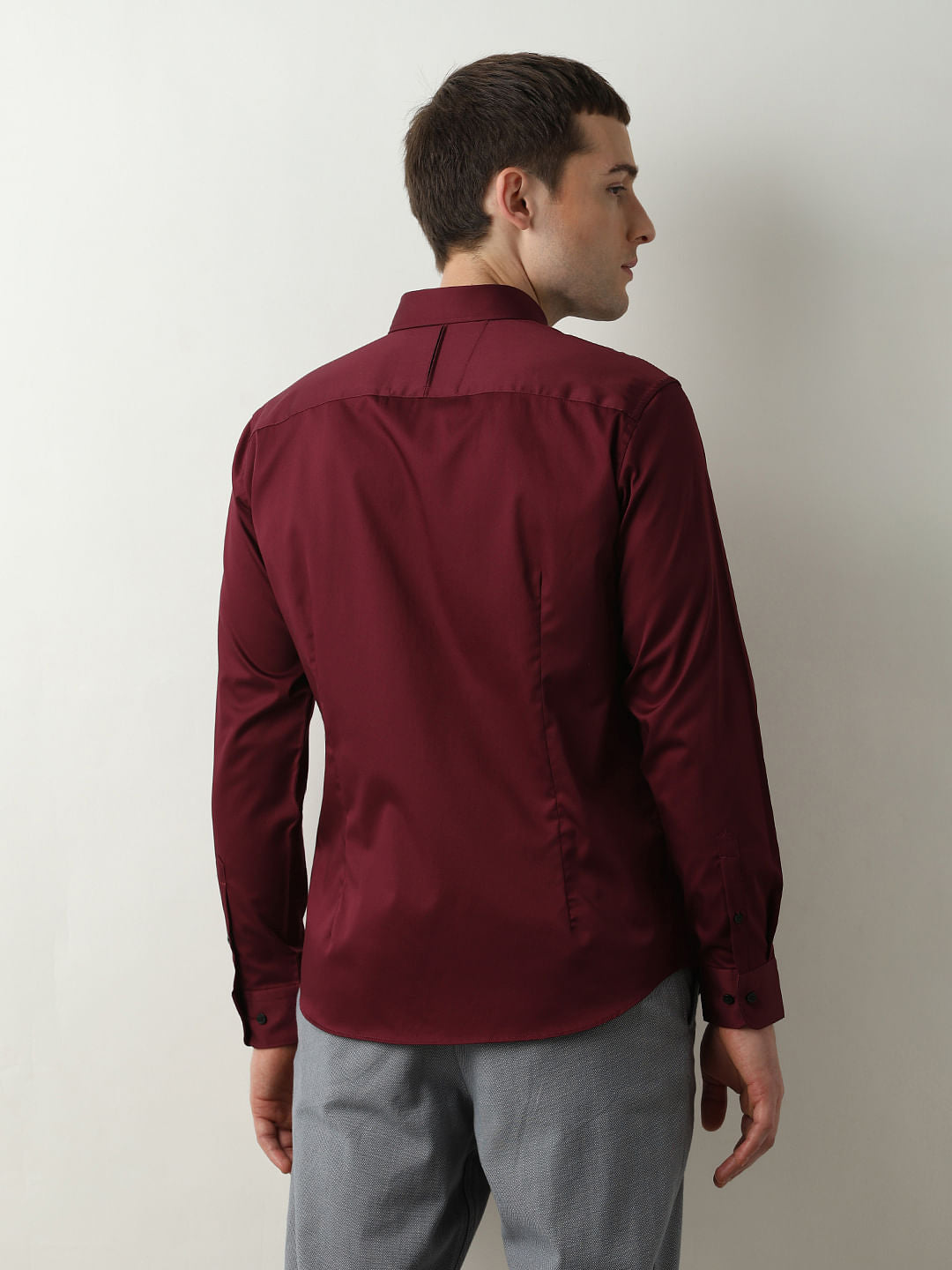 Maroon Full Sleeves Shirt