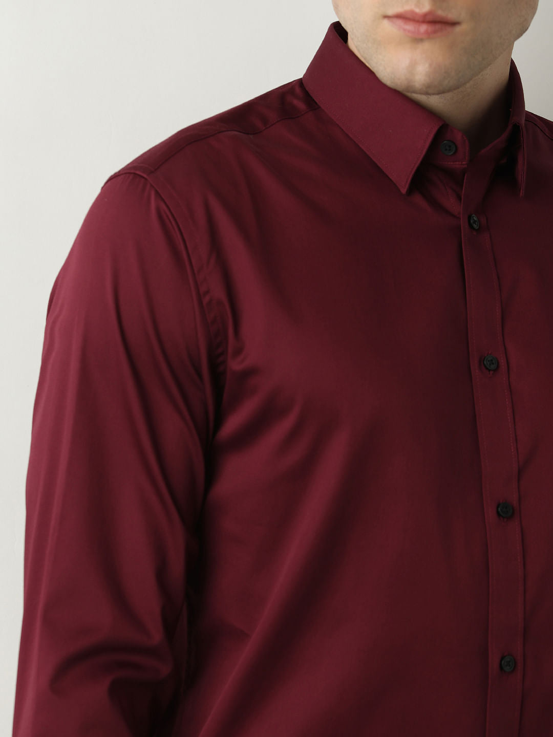 Maroon Full Sleeves Shirt