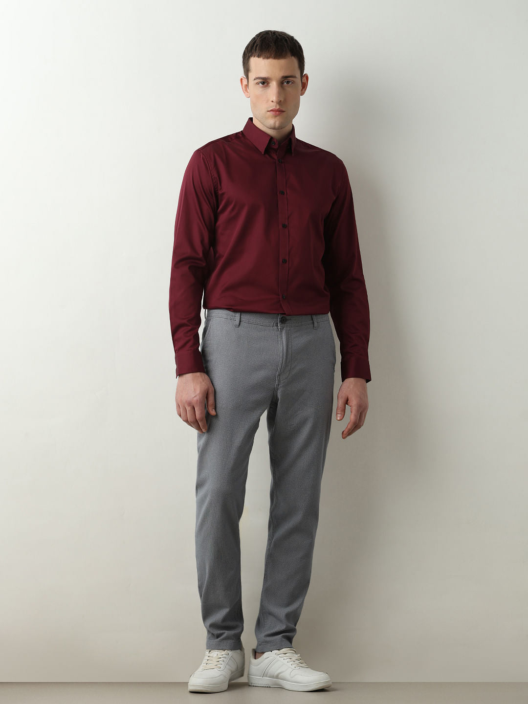 Maroon Full Sleeves Shirt