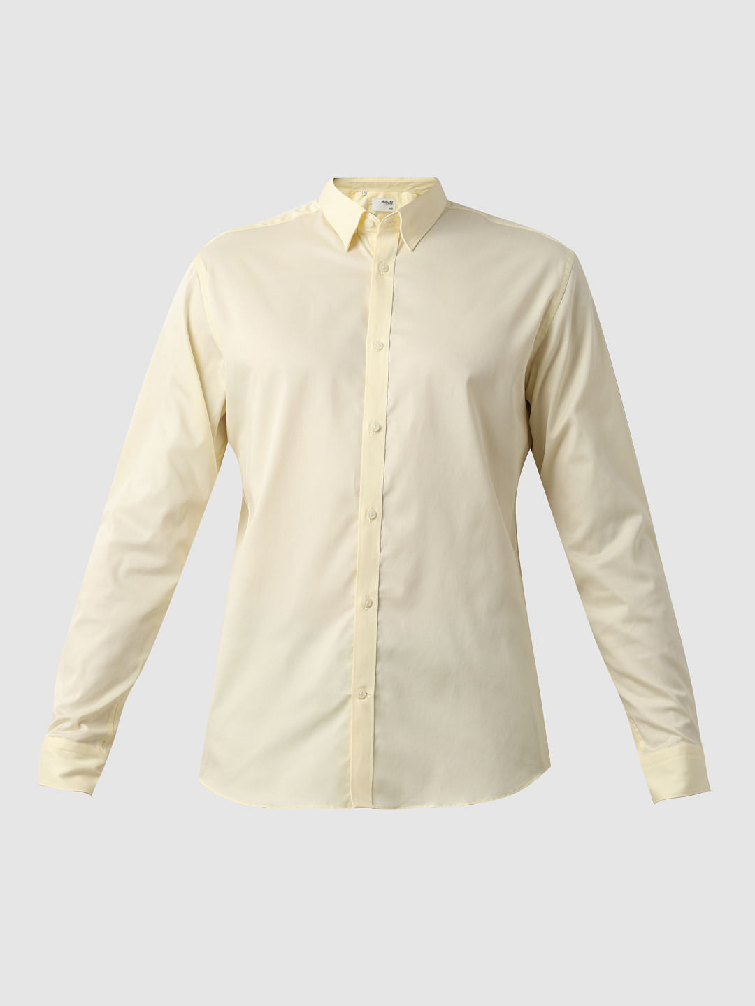 Yellow Slim Fit Full Sleeves Shirt