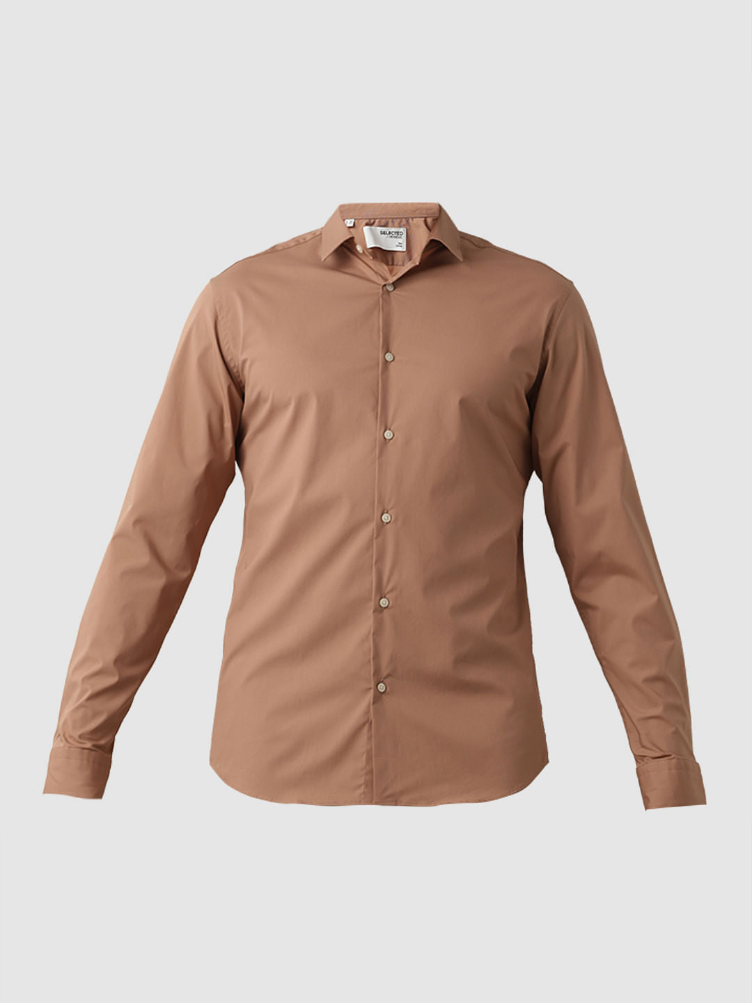 Brown Formal Full Sleeves Shirt