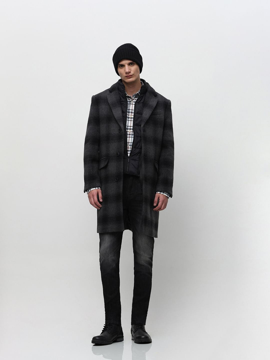 Grey Mid Rise Washed Slim Fit Jeans