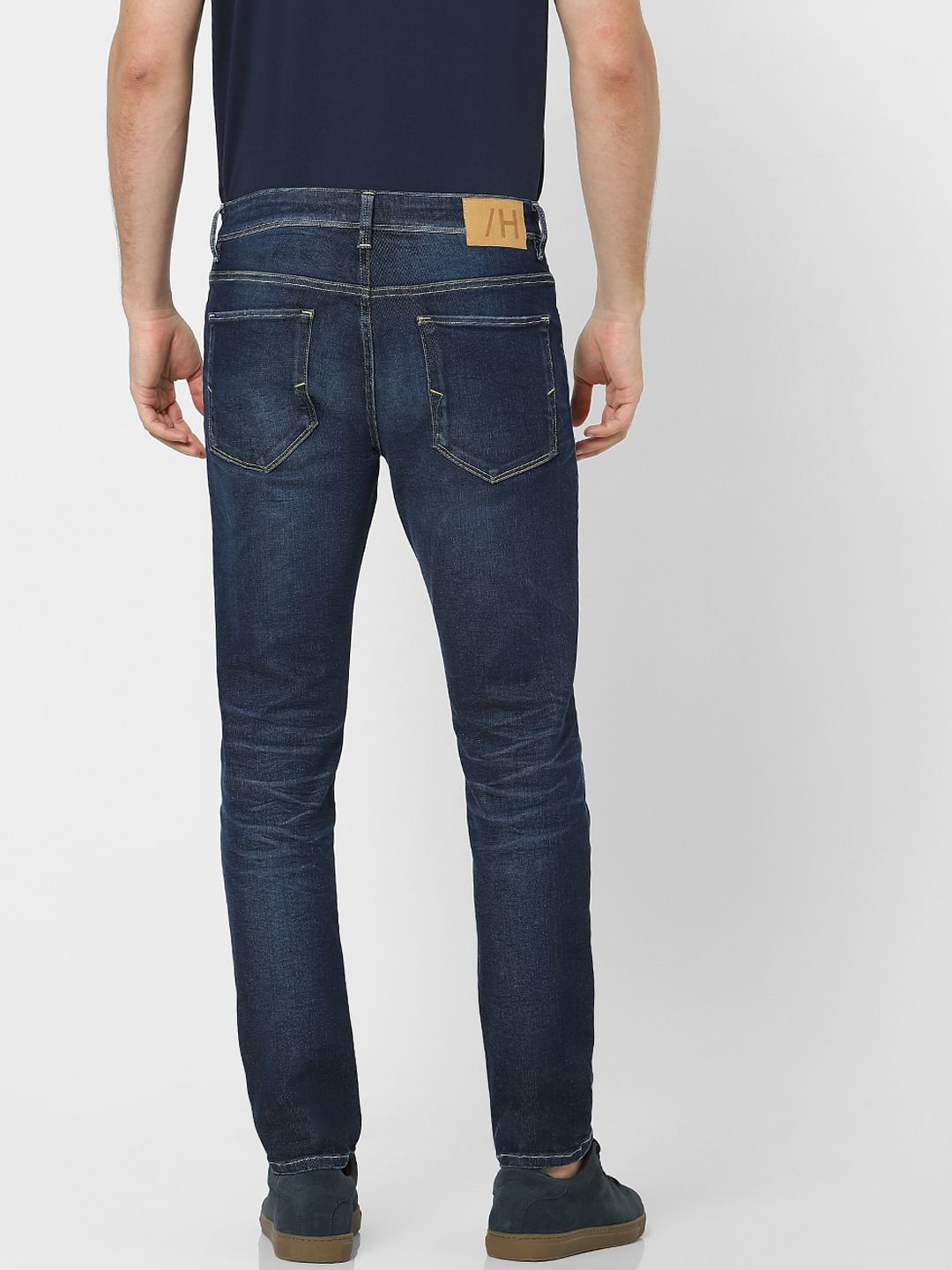 Blue Mid Rise Organic Cotton Slim Jeans