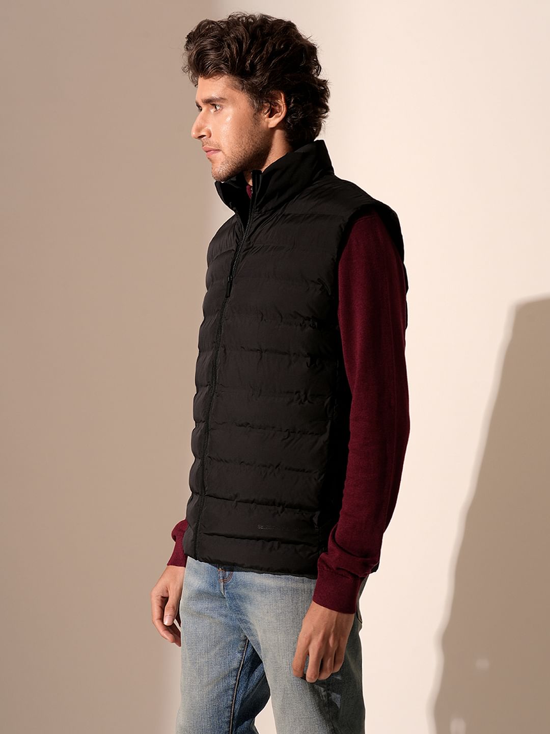 Black Quilted Gilet