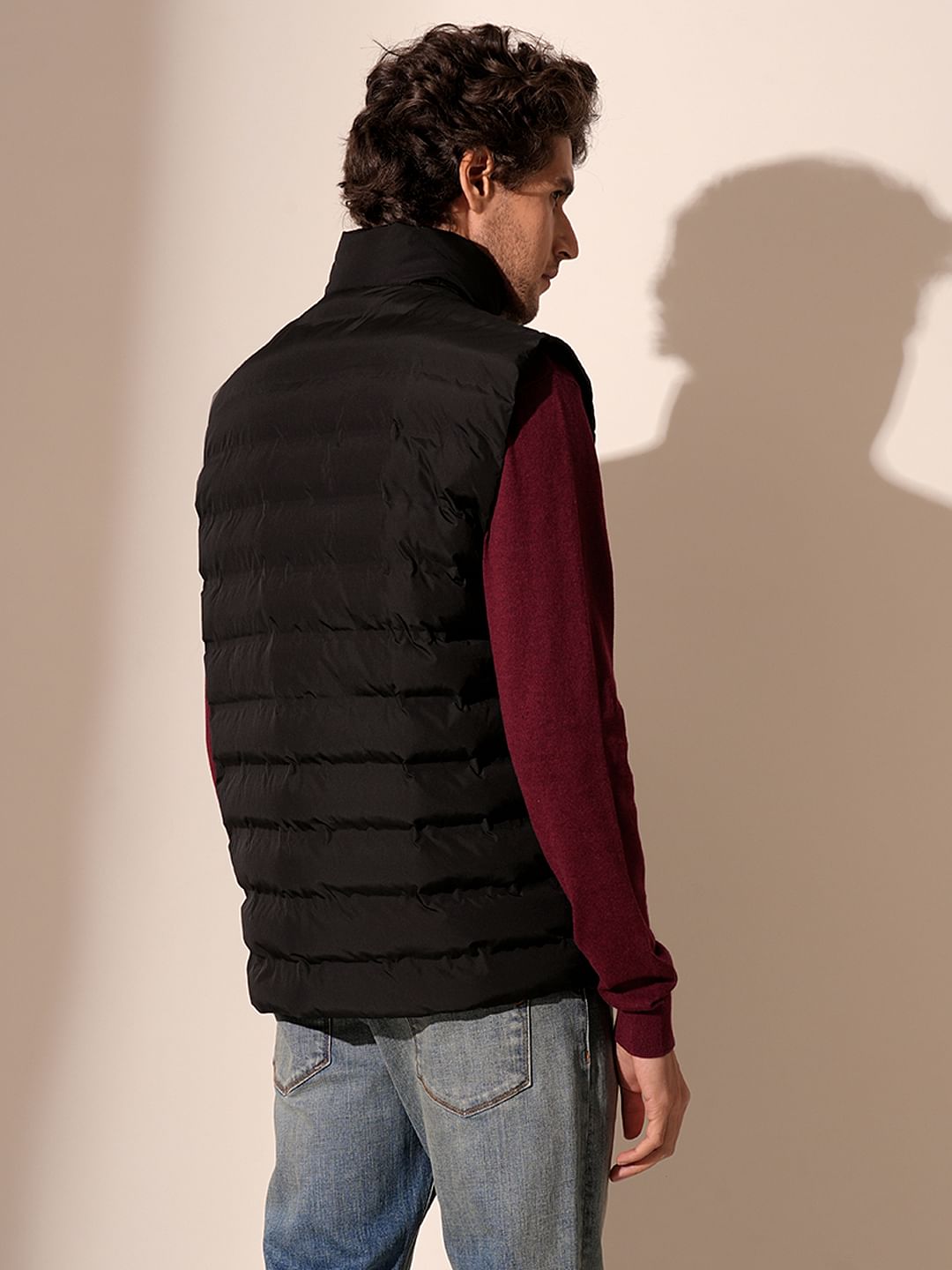 Black Quilted Gilet