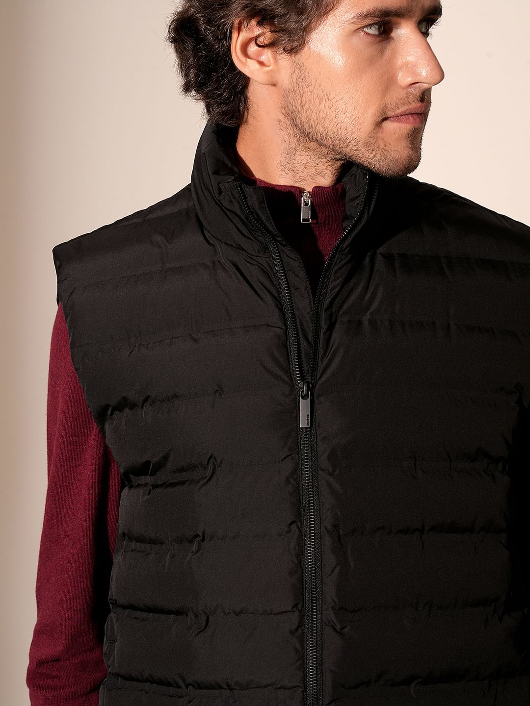 Black Quilted Gilet