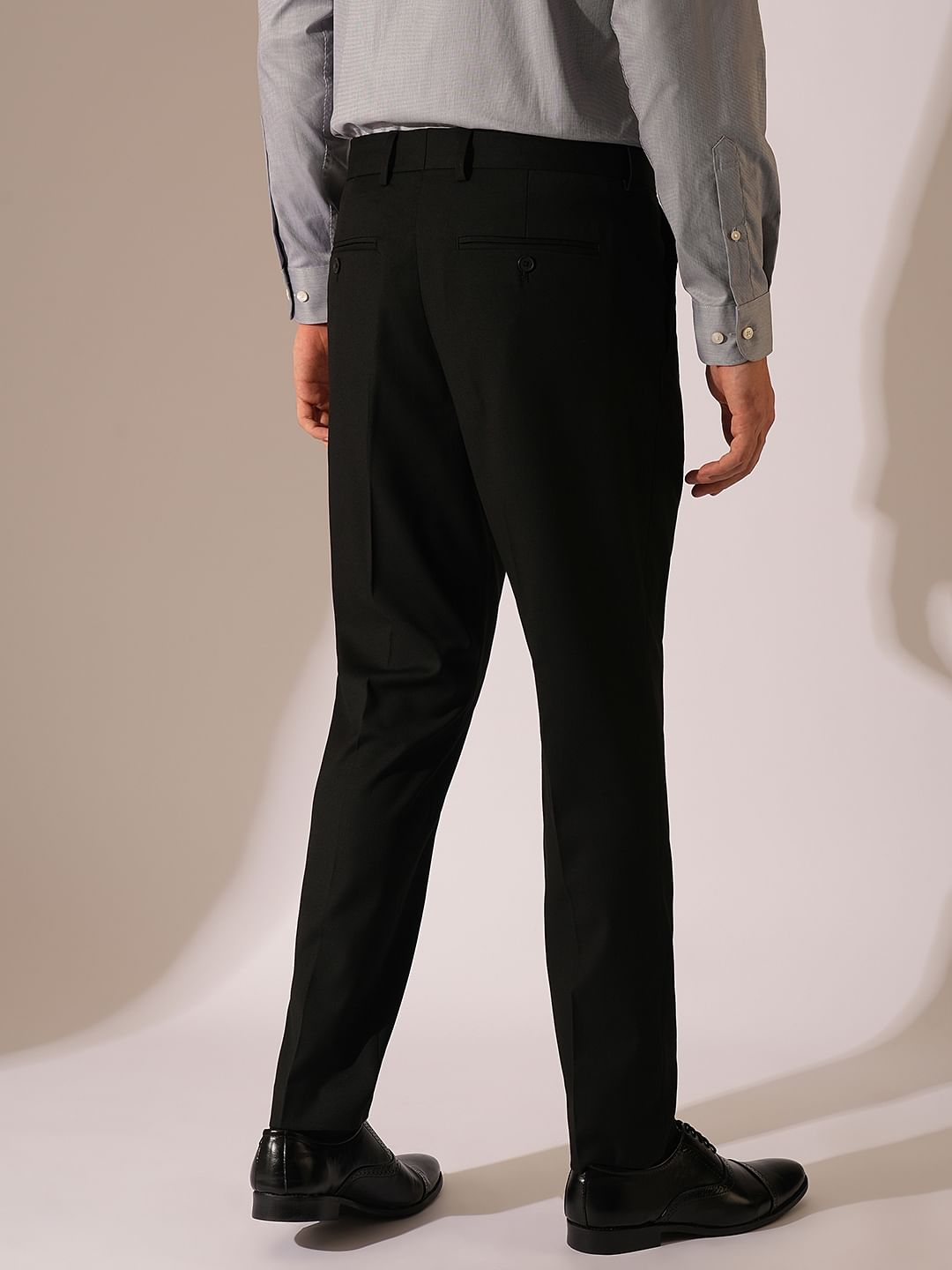 Black Structured Suit-Set Trouser