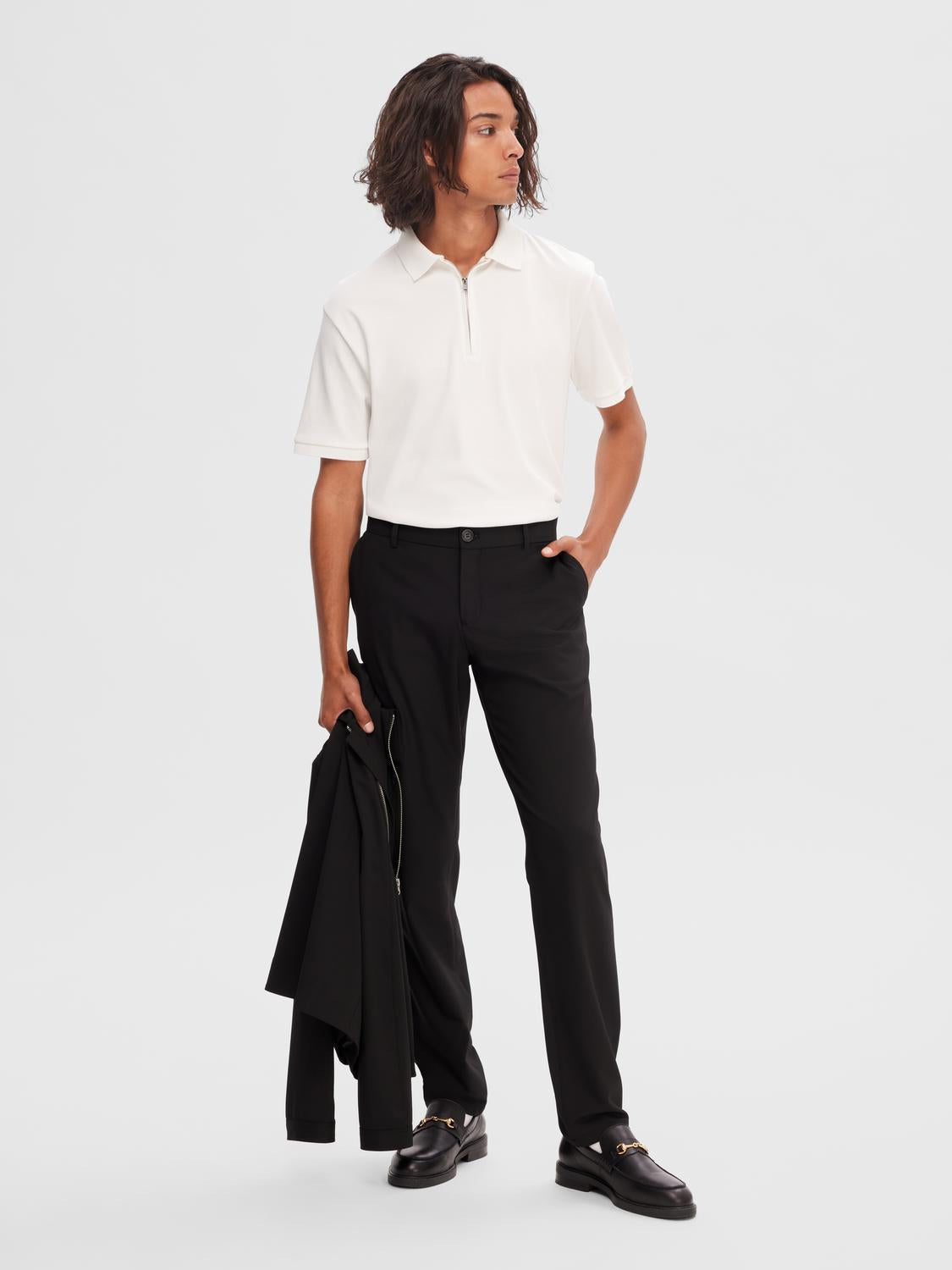 Black Flex Slim Fit Pants