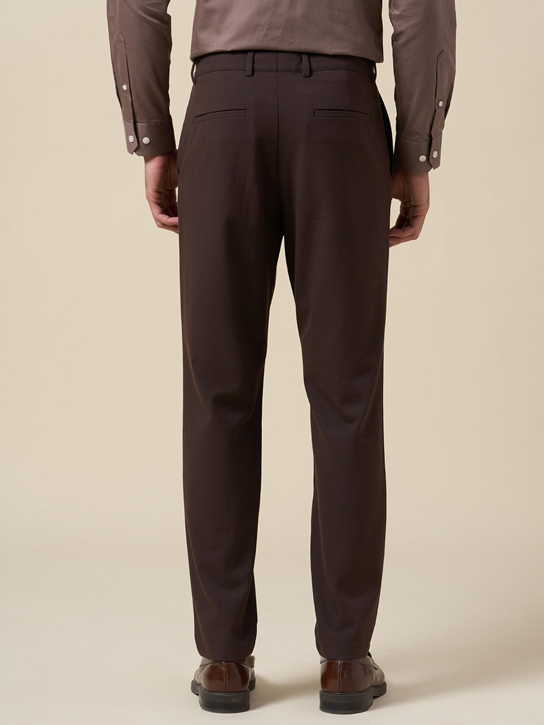 Dark Brown Flex Slim Fit Pants