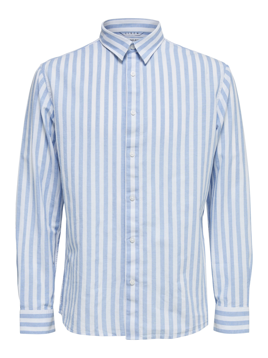 Blue Striped Full Sleeves Shirt