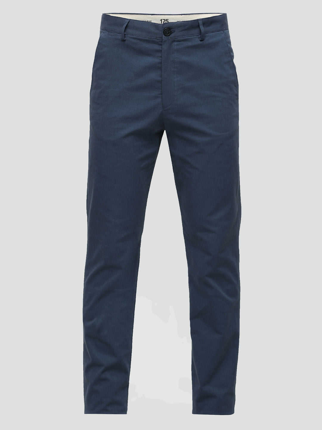 Blue Mid Rise Slim Fit Pants