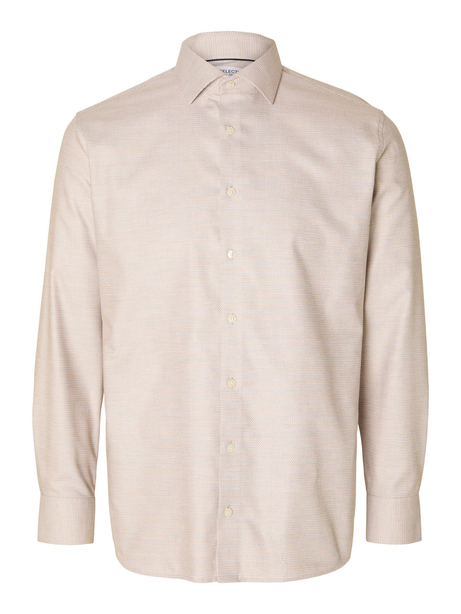 Brown Wrinkle Free Full Sleeves Shirt