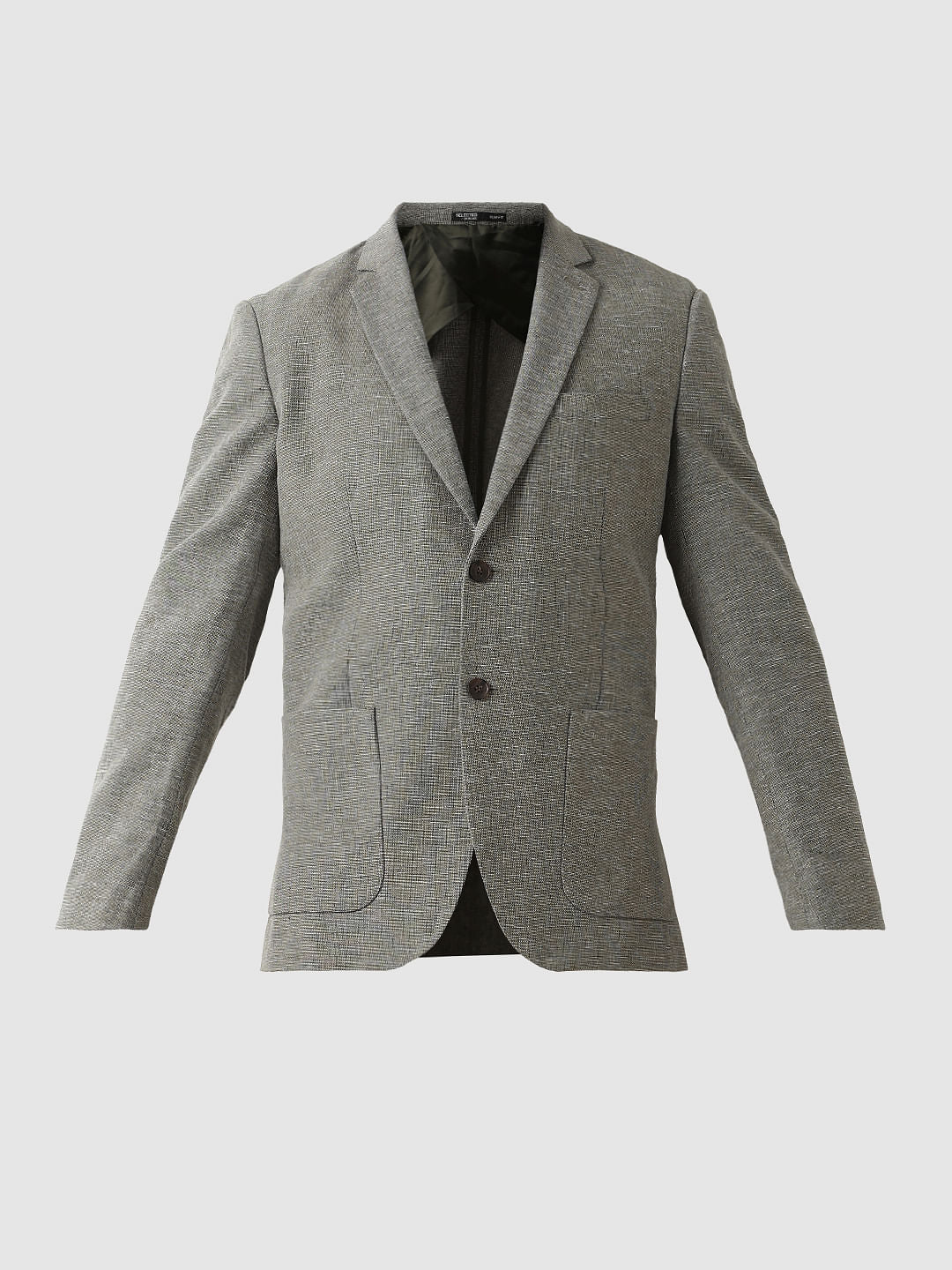 Green Linen Tailored Blazer