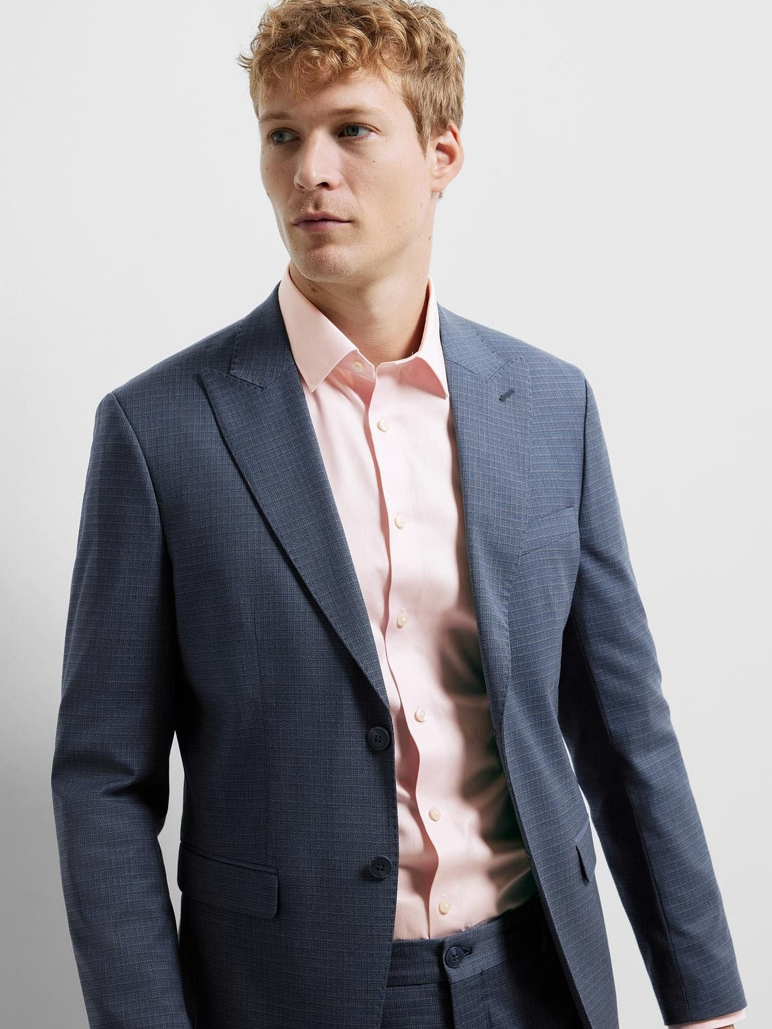 Pink Cotton Slim Full Sleeves Shirt