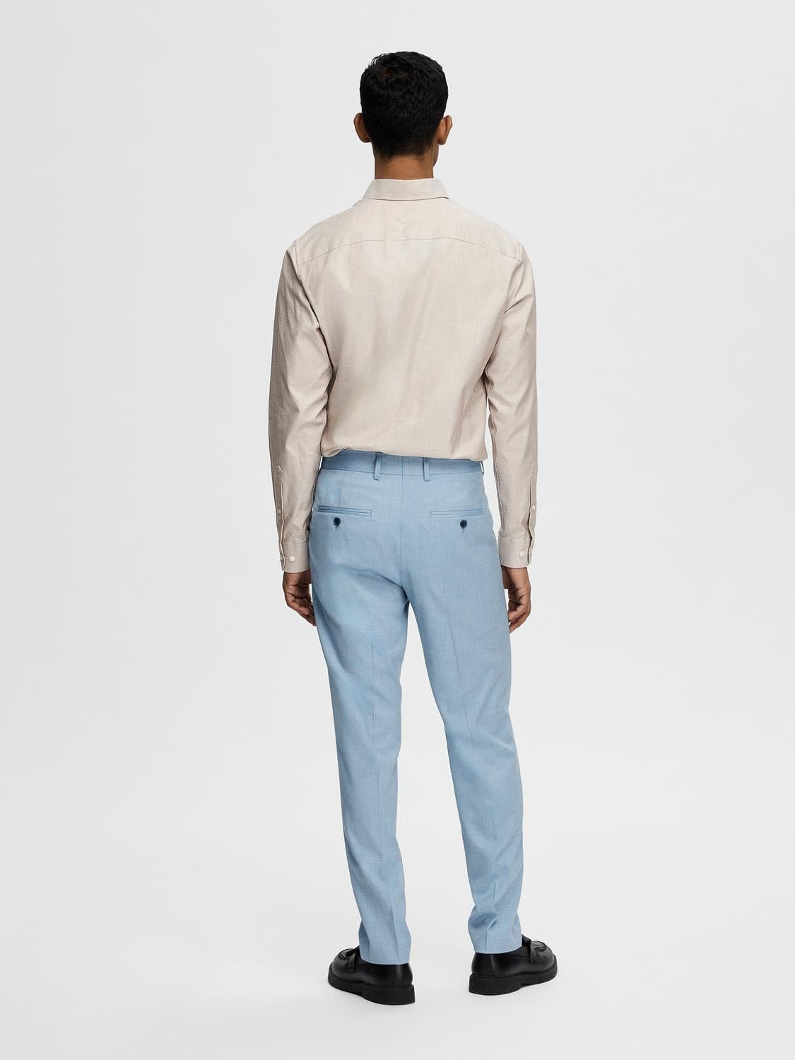 Brown Cotton Slim Full Sleeves Shirt