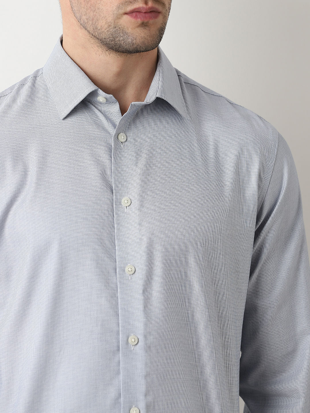 Light Blue Formal Full Sleeves Shirt