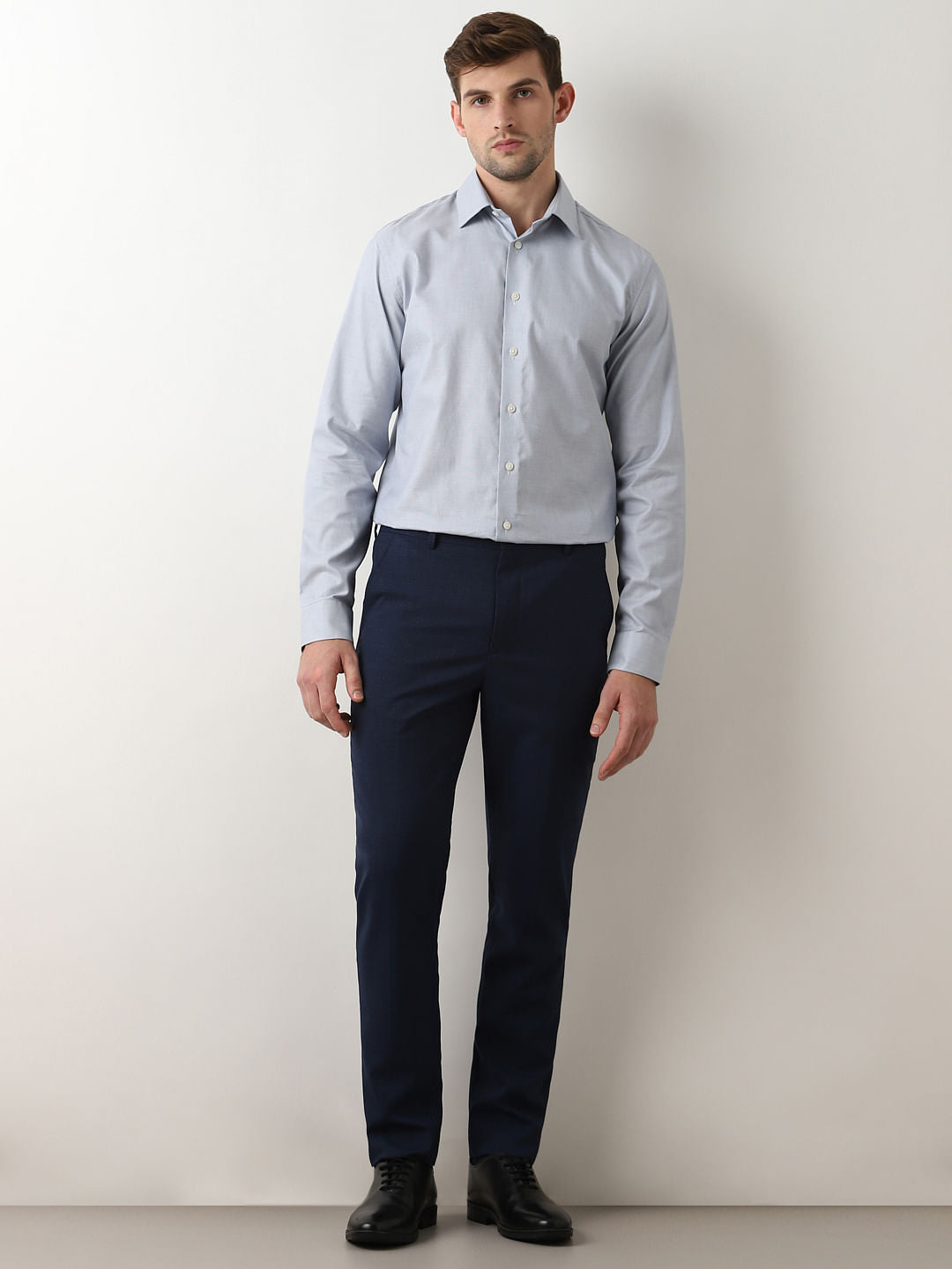 Light Blue Formal Full Sleeves Shirt