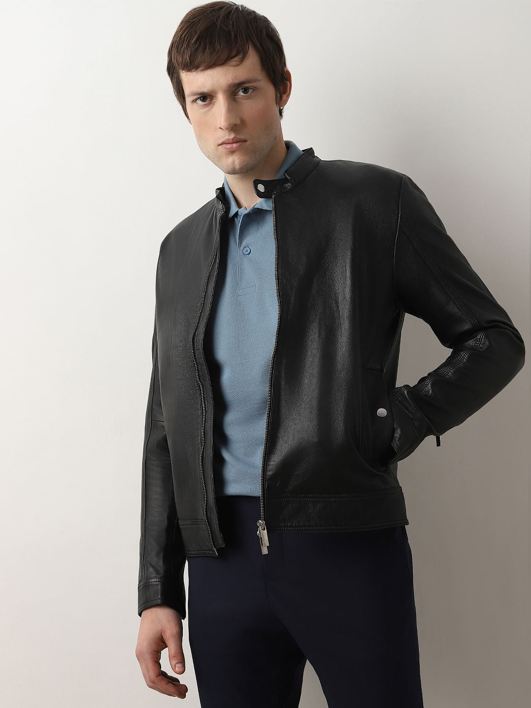 Blue Organic Cotton Polo T-shirt