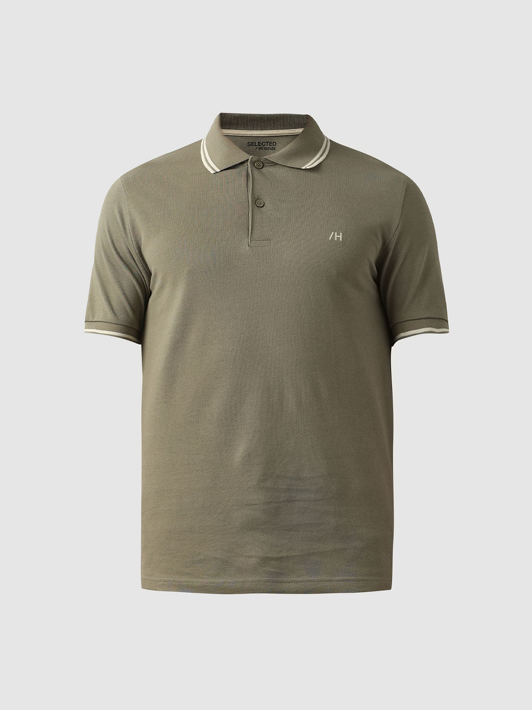 Green Organic Cotton Polo T-shirt
