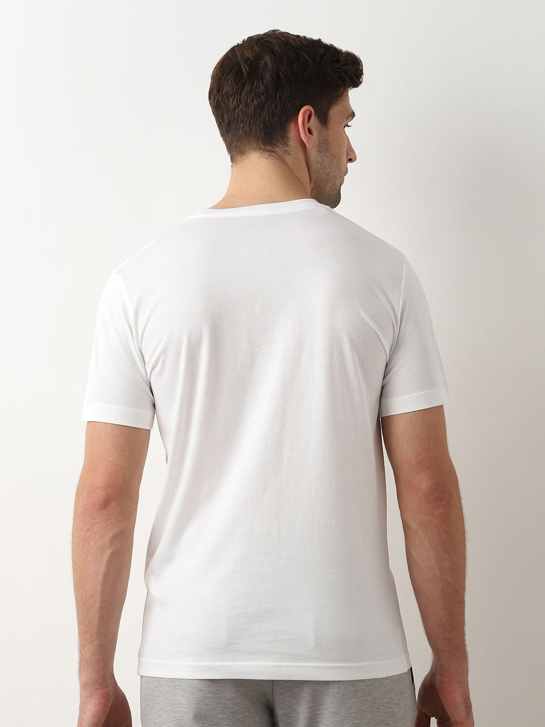 White Organic Cotton Crew Neck T-shirt