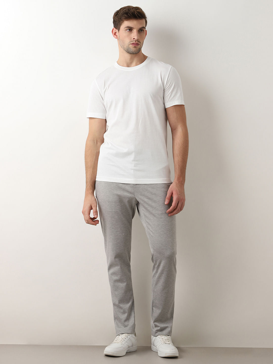 White Organic Cotton Crew Neck T-shirt
