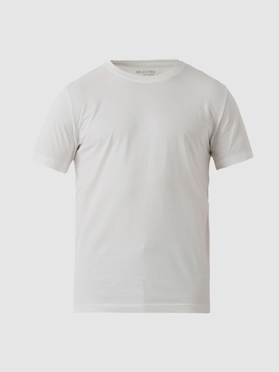 White Organic Cotton Crew Neck T-shirt