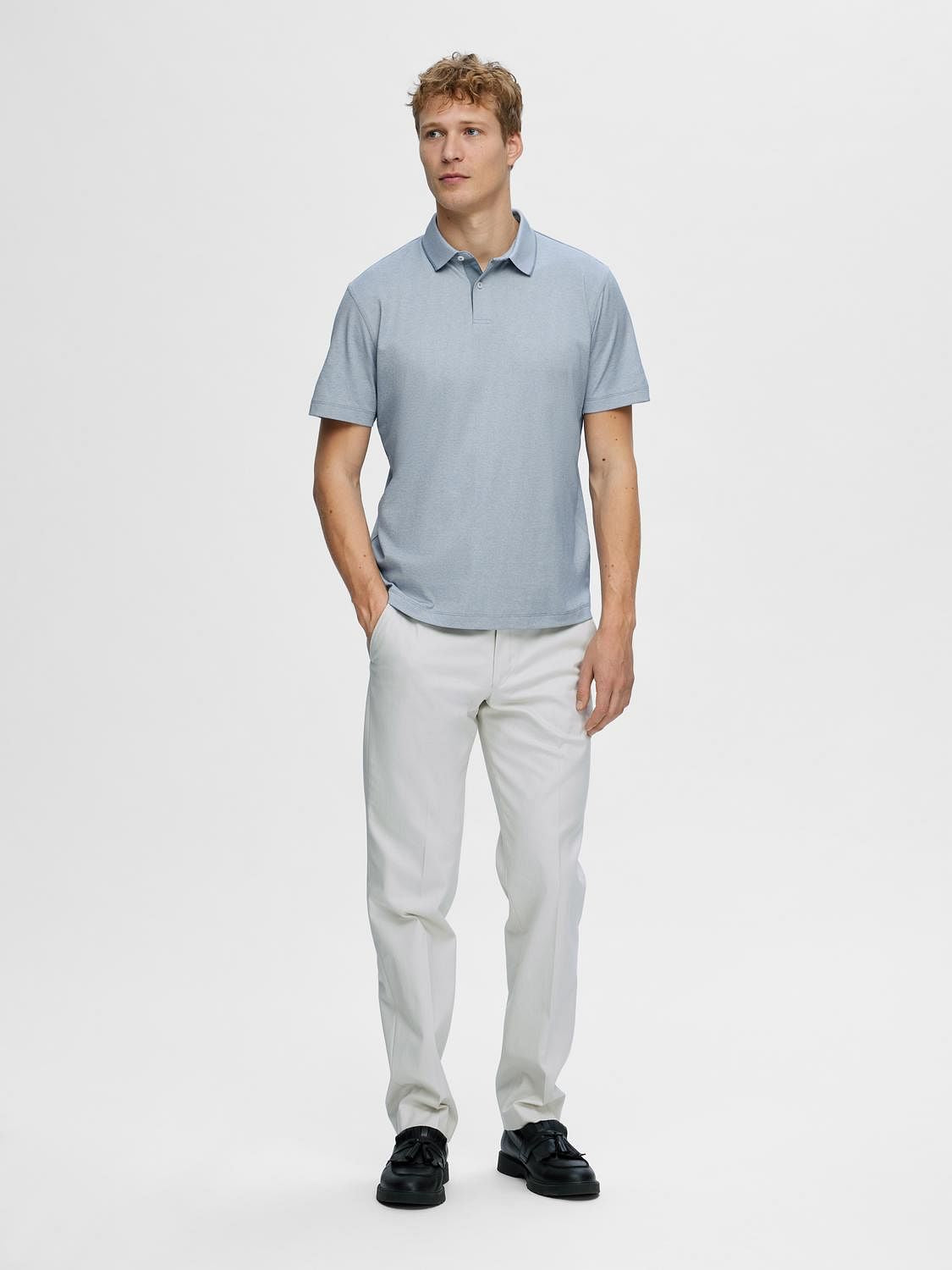 Blue Coolmax Polo T-shirt