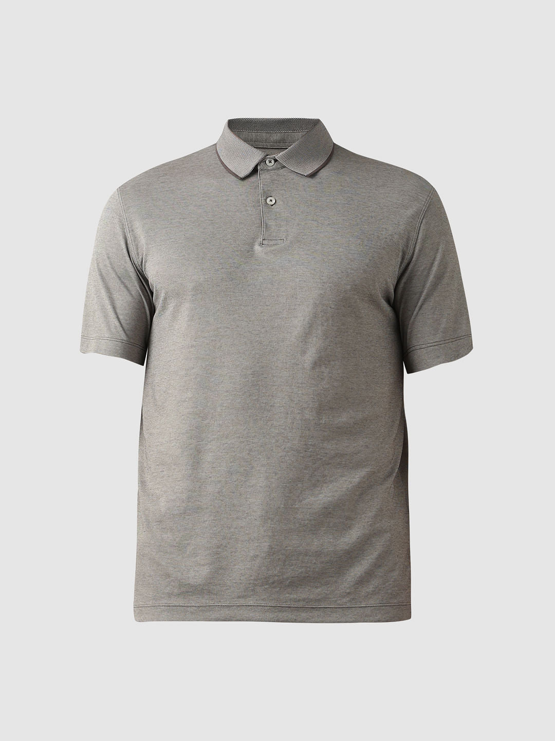 Grey Coolmax Polo T-Shirt