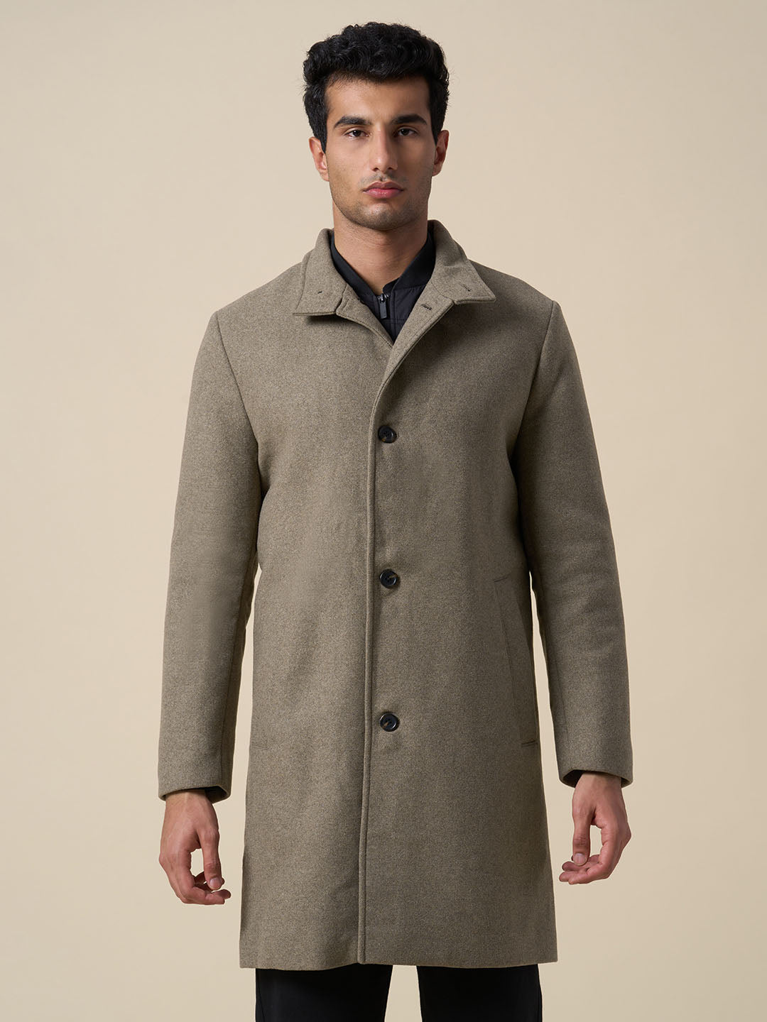 Long Wool Blend Coat