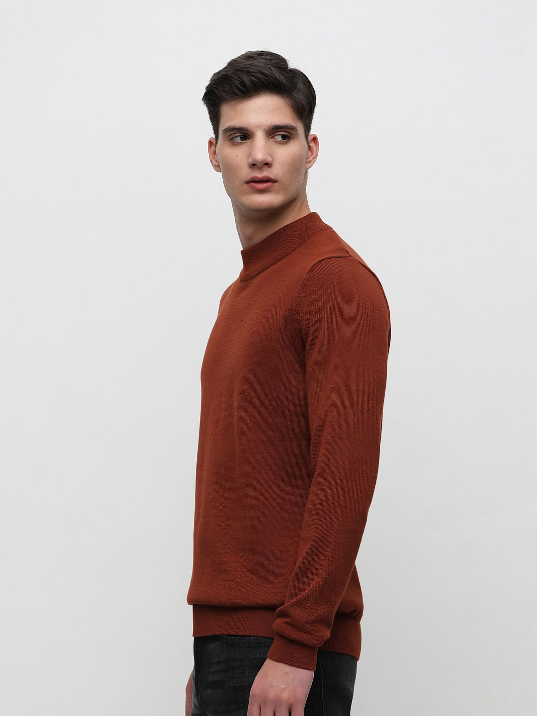 Brown Knitted Pullover