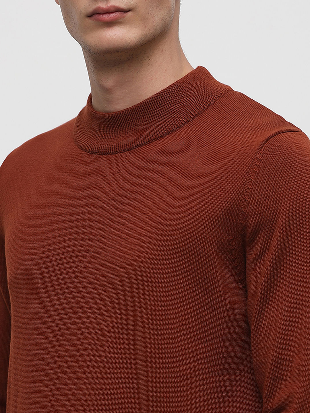 Brown Knitted Pullover