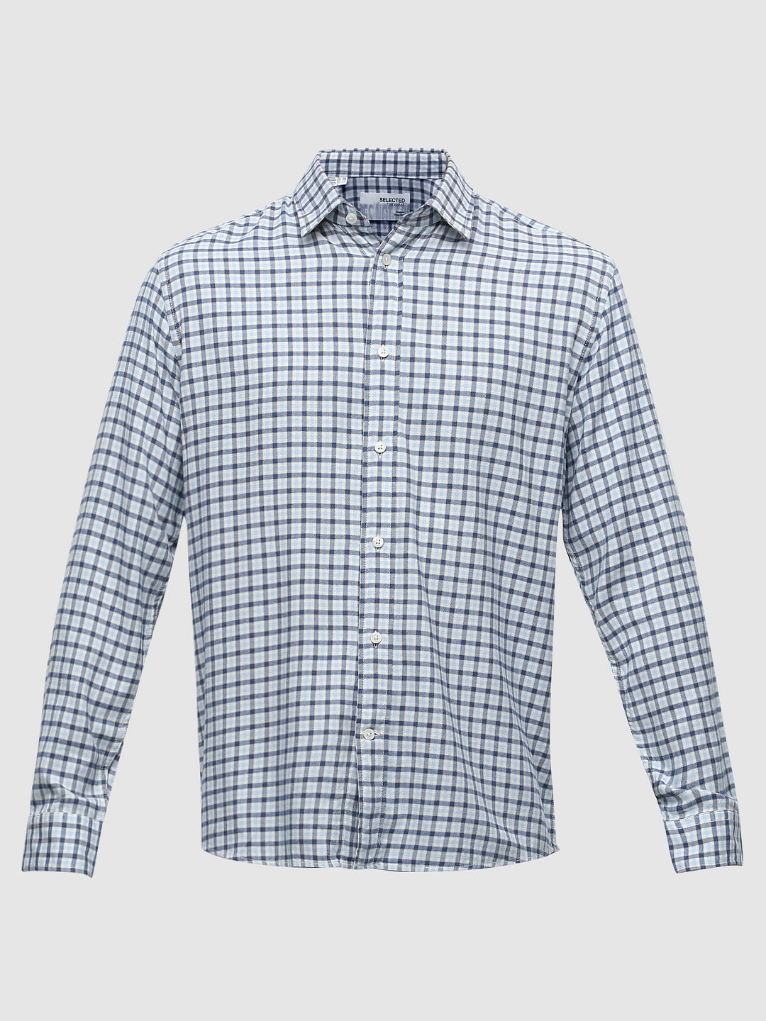 Blue Check Full Sleeves Shirt