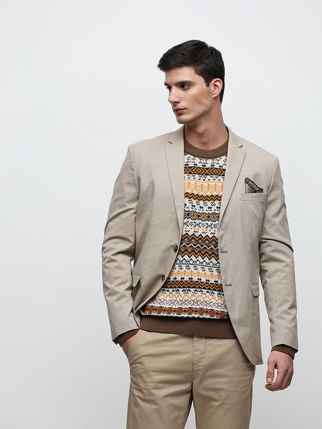 Brown FAIR ISLE Pullover