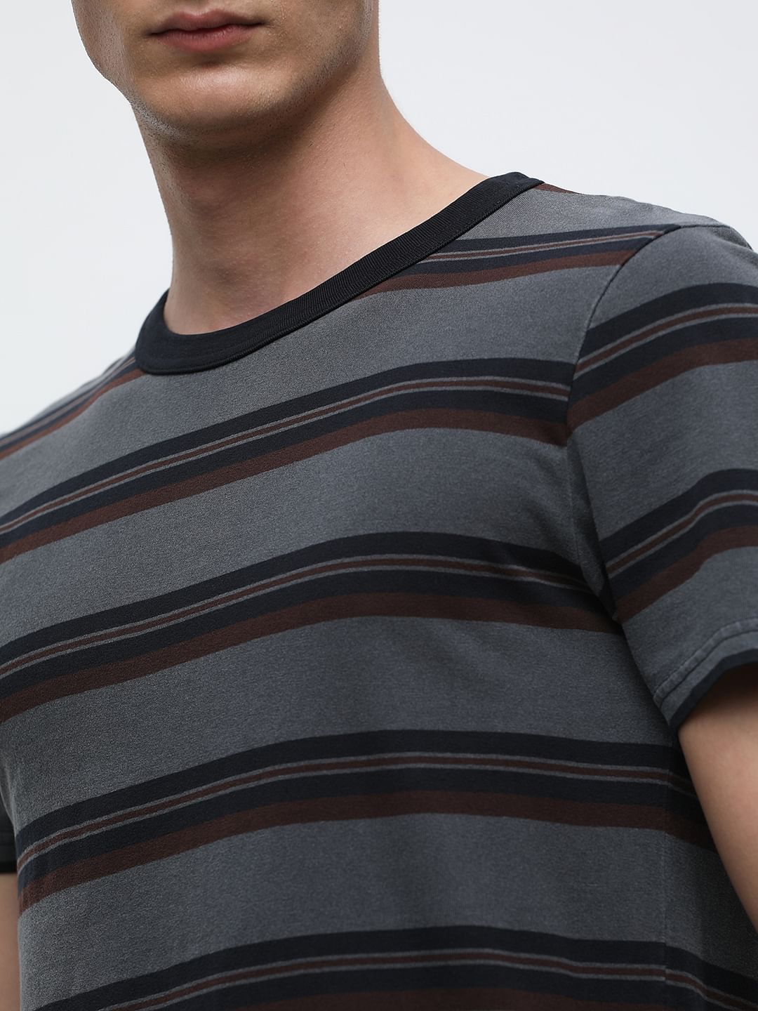 Blue Striped Organic Cotton T-Shirt