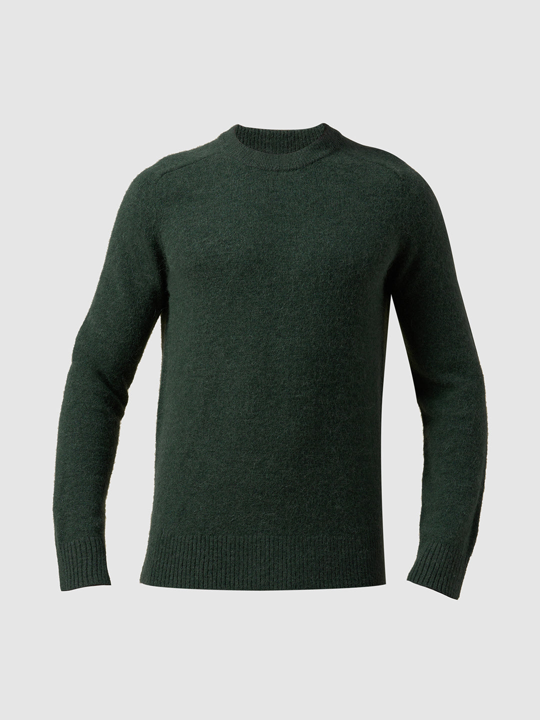O-Neck Knitted Pullover - Green