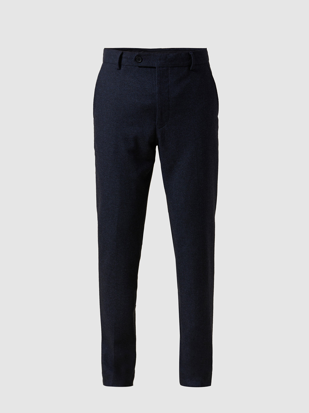 Dark Blue Wool Blend Suit-Set Trousers
