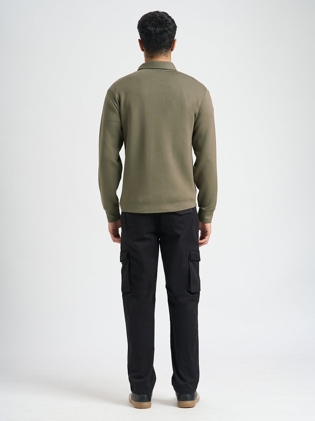 Viscose Blend Full Zip Sweat Jacket