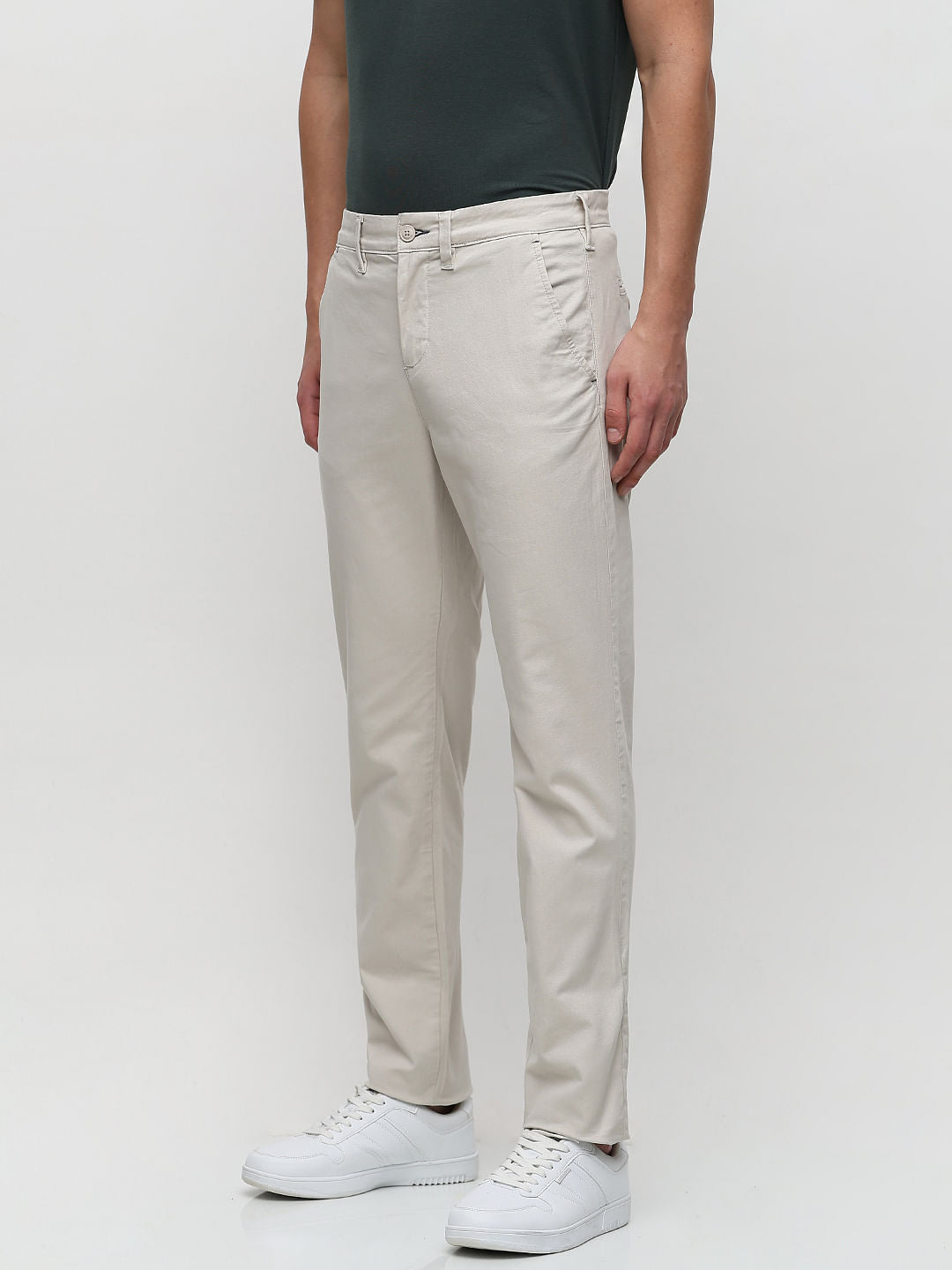 Off-White Mid Rise Slim Fit Pants