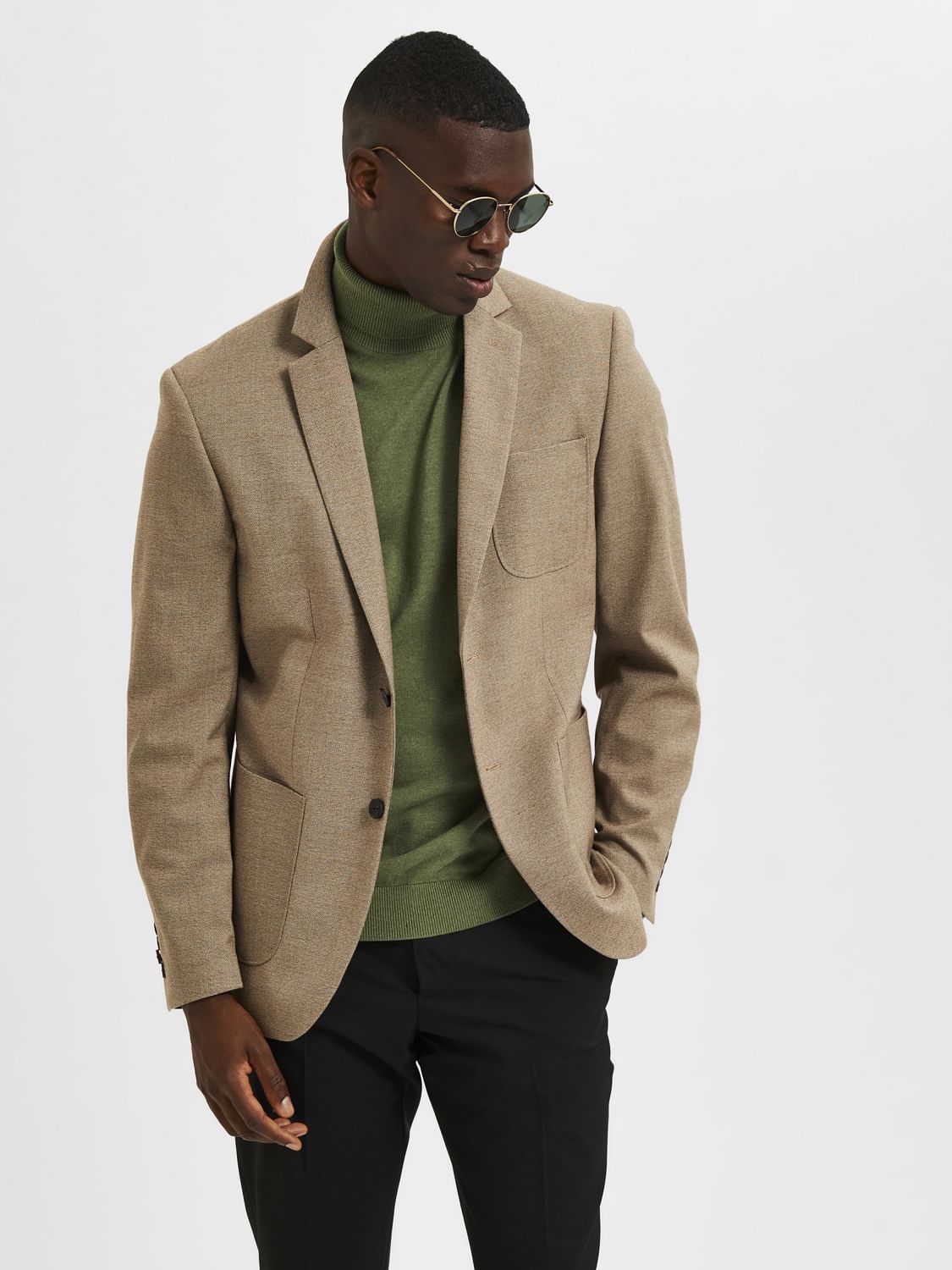 Brown Structured Blazer