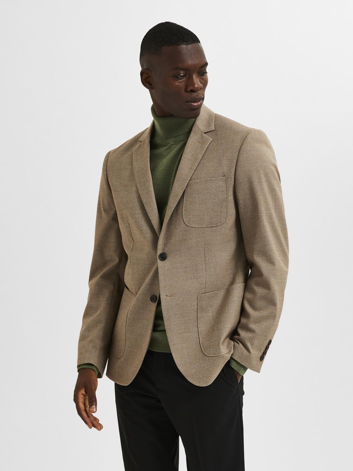 Brown Structured Blazer