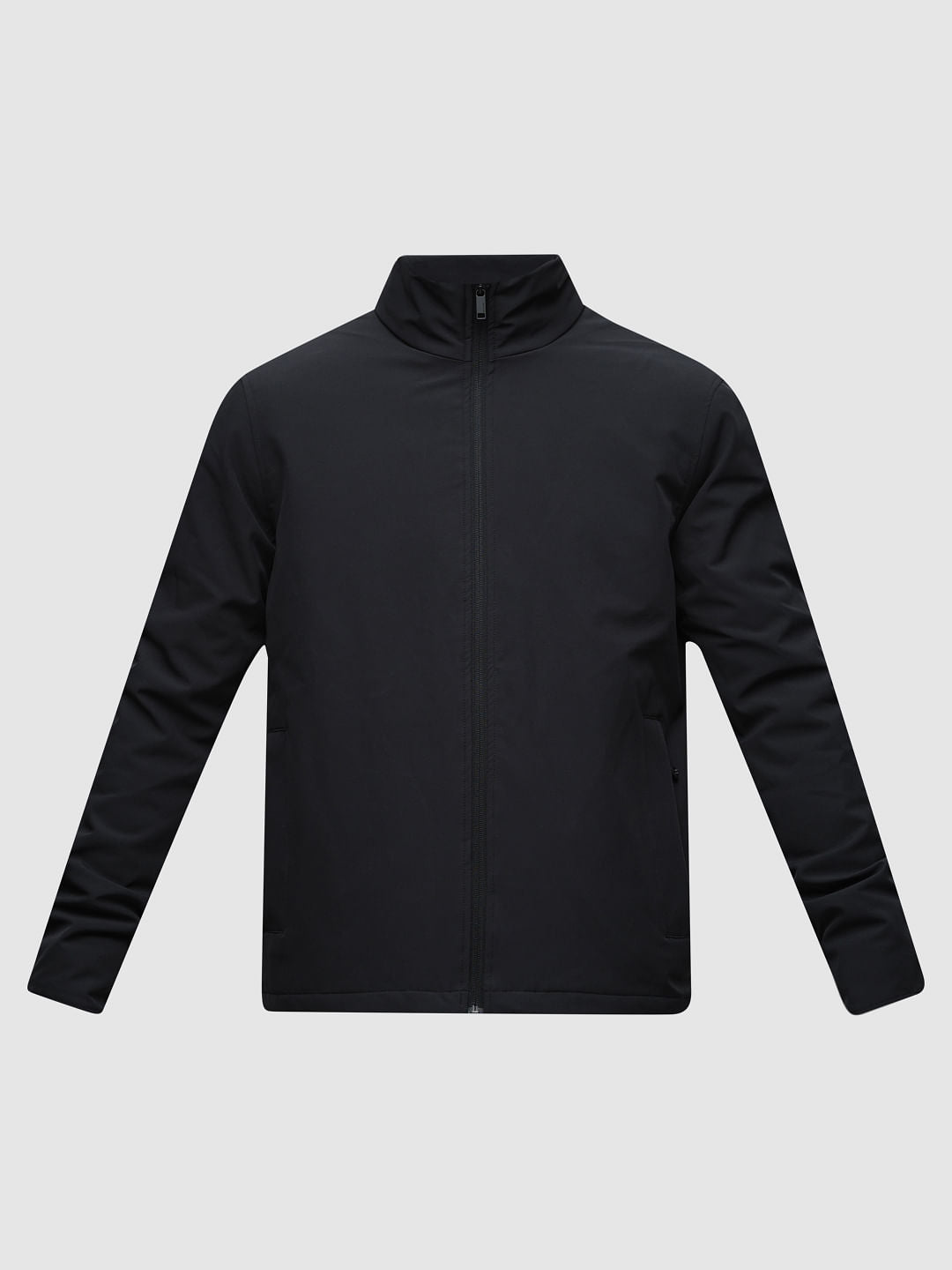 Black High Neck Padded Jacket