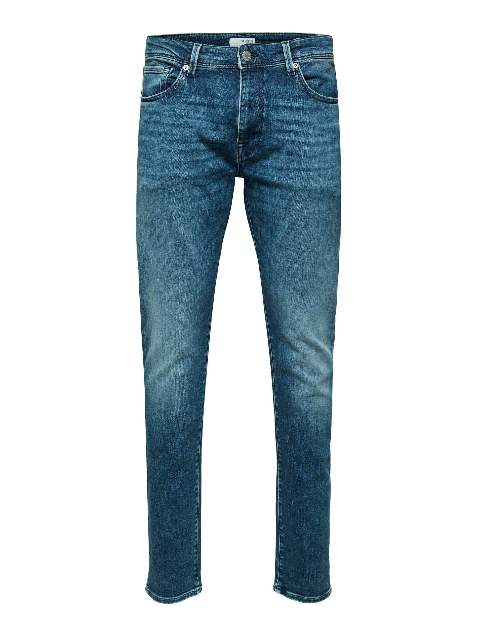 BLUE MID RISE LEON ORGANIC COTTON JEANS