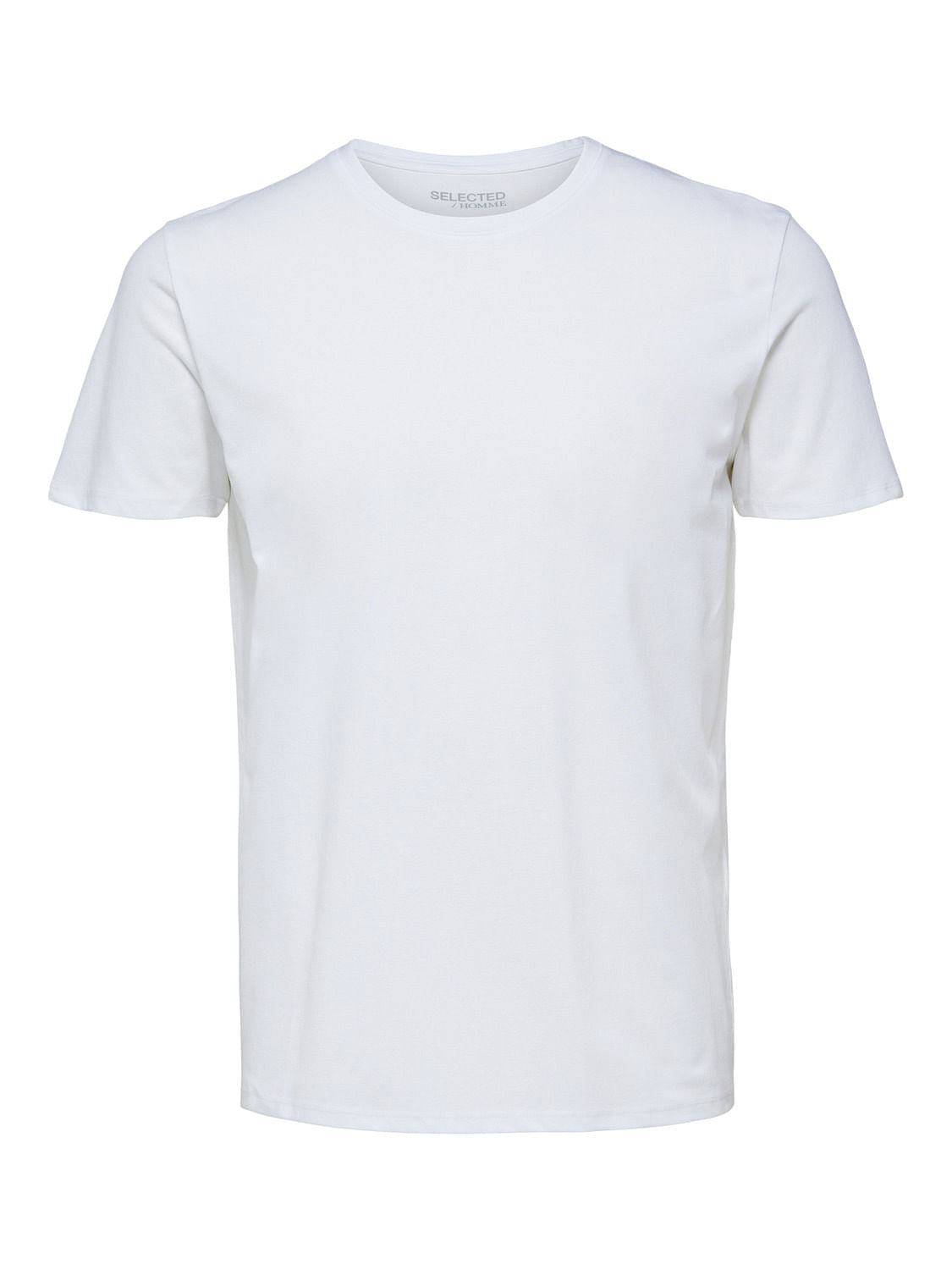 White Organic Cotton Crew Neck T-shirt