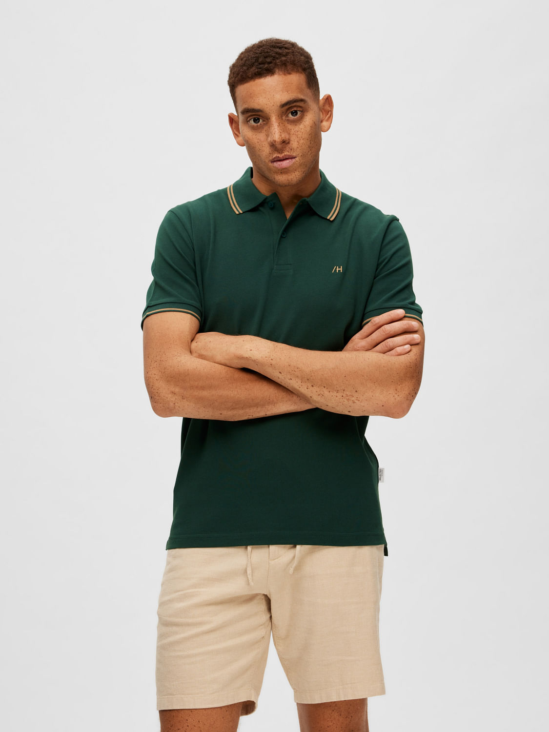 Green Organic Cotton Polo T-shirt