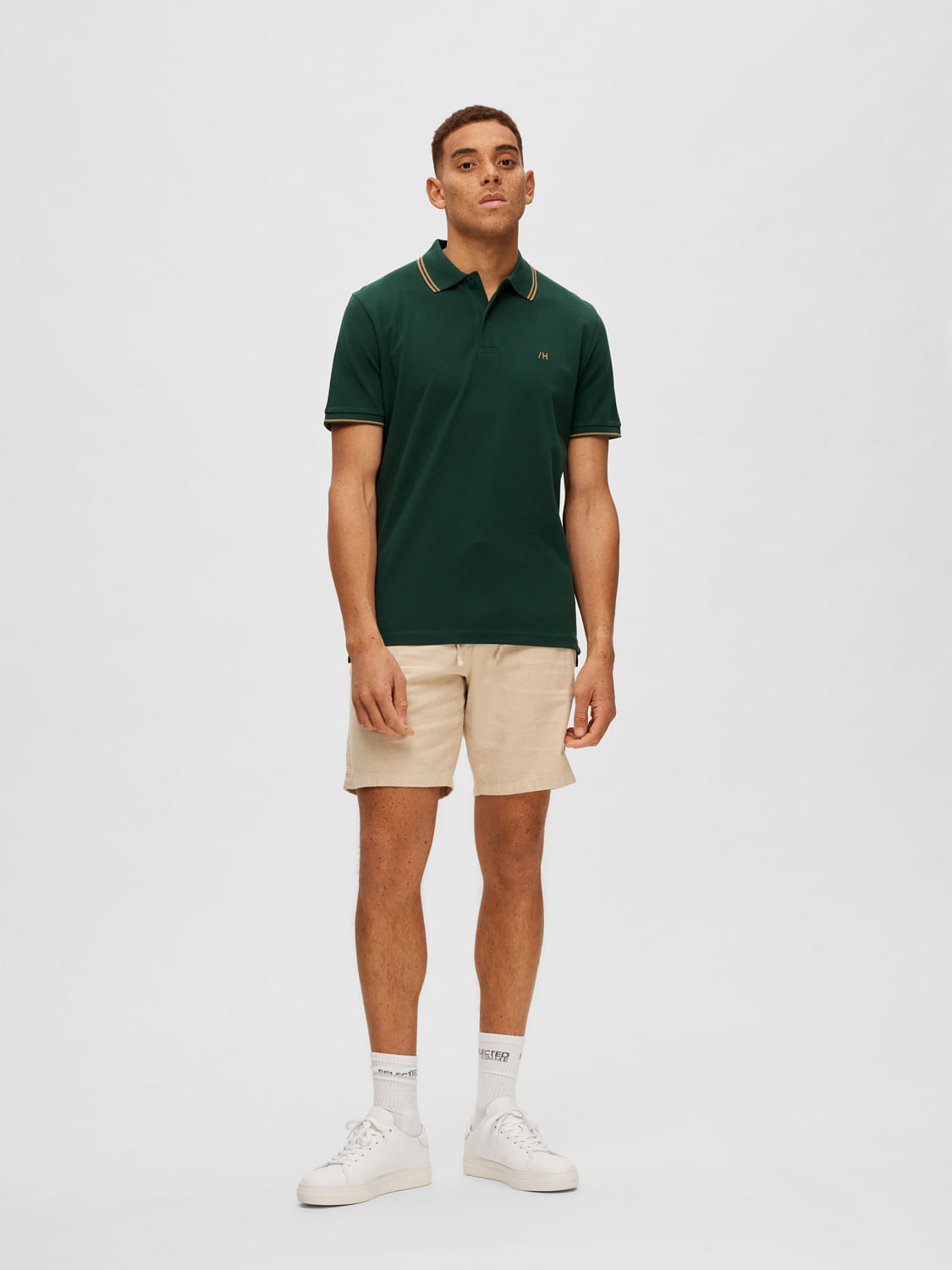 Green Organic Cotton Polo T-shirt