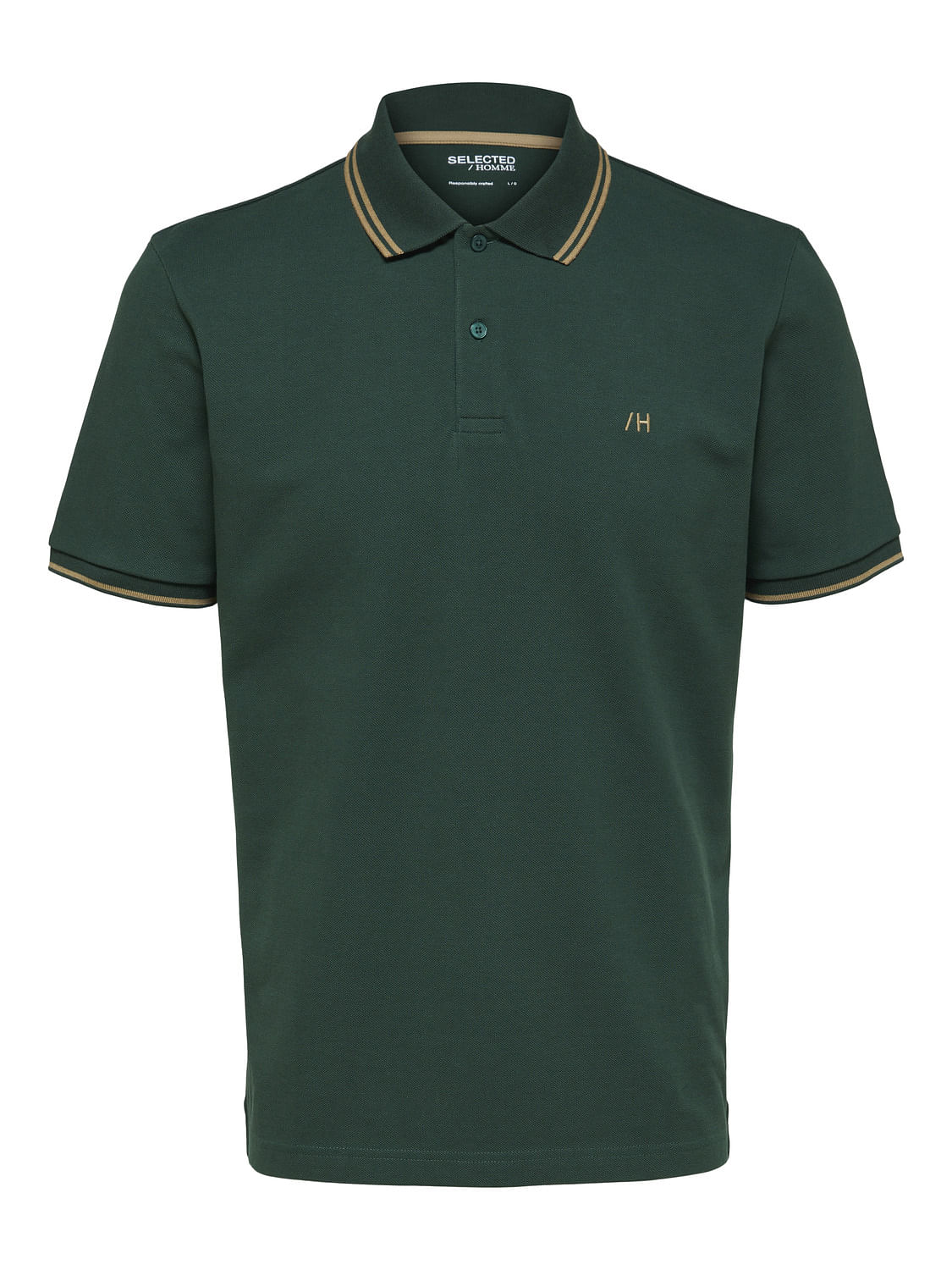 Green Organic Cotton Polo T-shirt